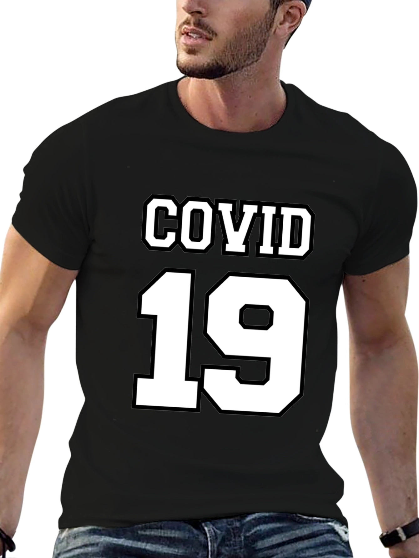 COVID-19 T-Shirt - Black Novelty Tee