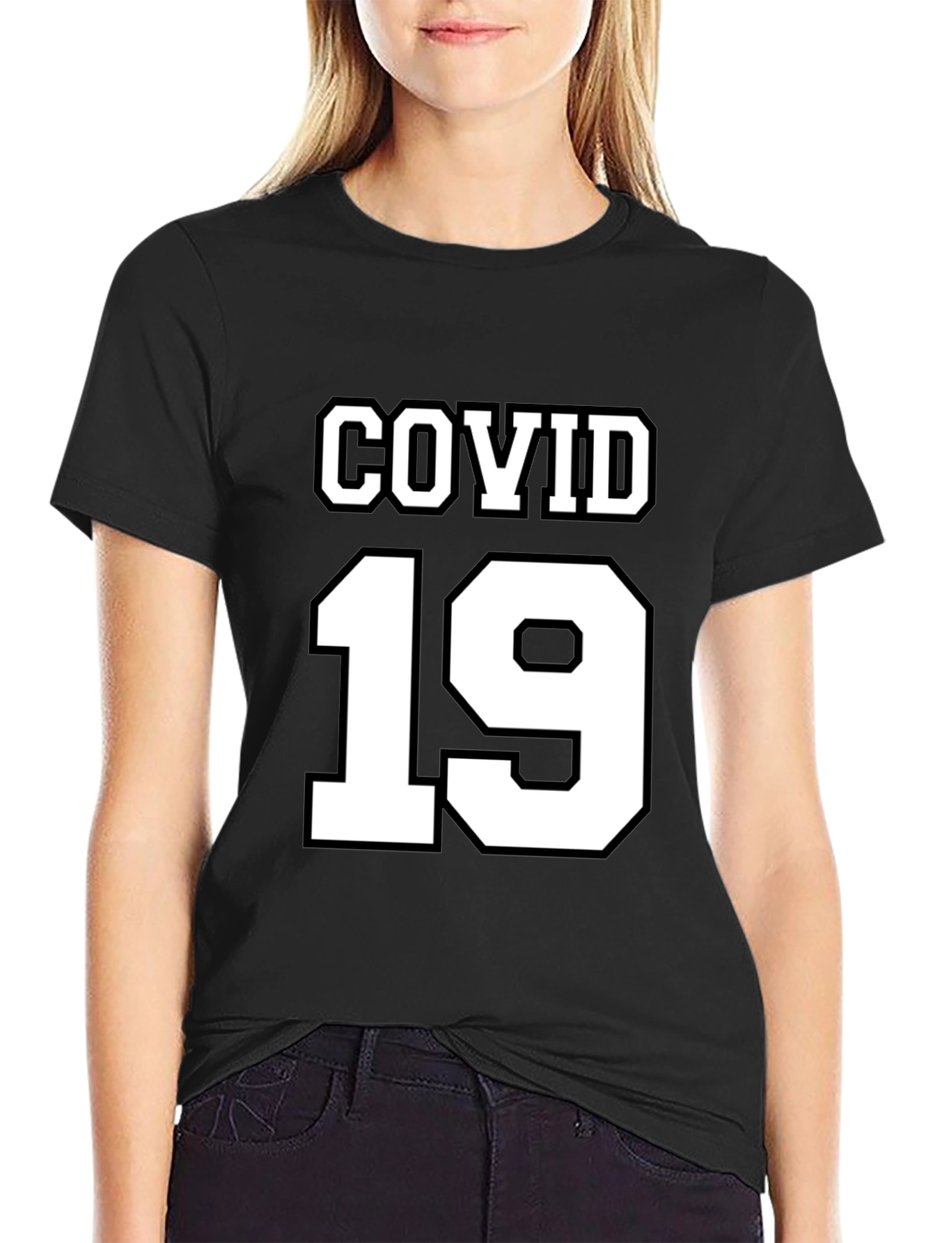 COVID-19 T-Shirt - Black Novelty Tee