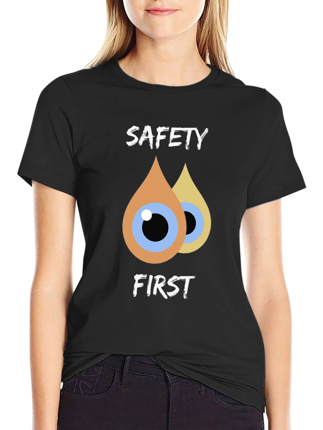 Safety First T-Shirt - Eye Drop Design