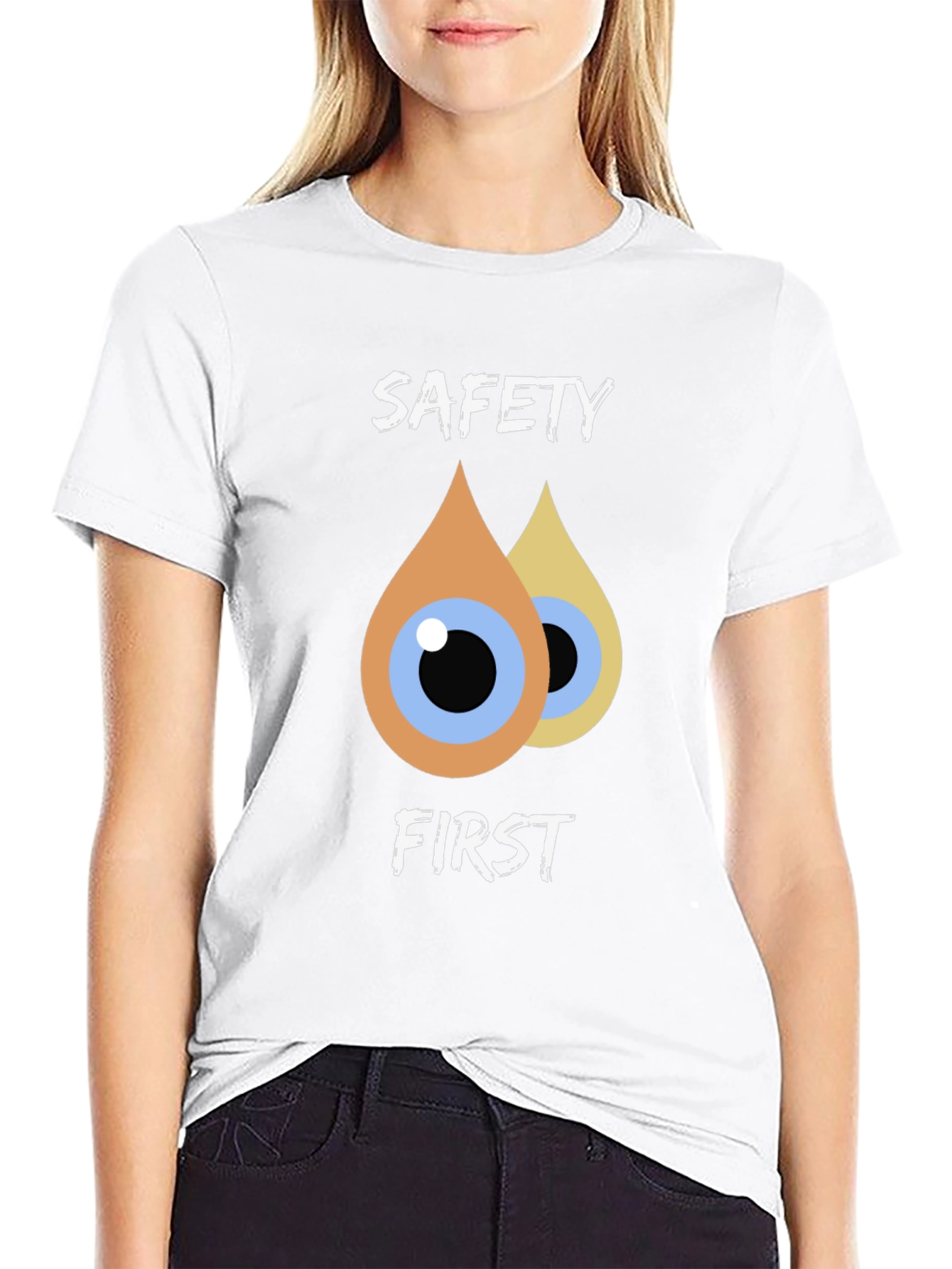 Safety First T-Shirt - Eye Drop Design
