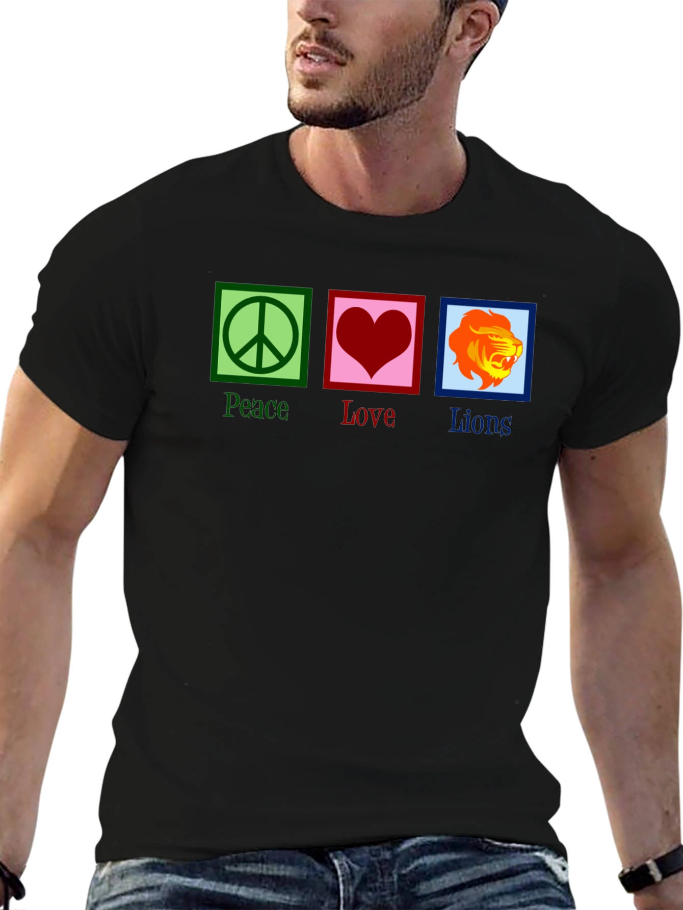 Peace Love Lions Graphic T-Shirt