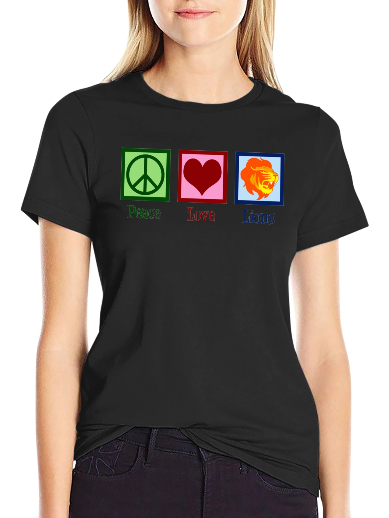 Peace Love Lions Graphic T-Shirt