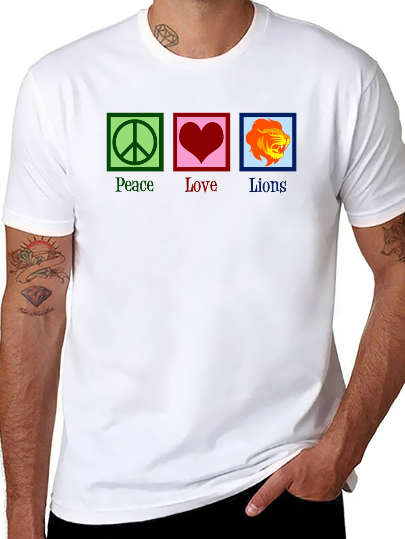 Peace Love Lions Graphic T-Shirt