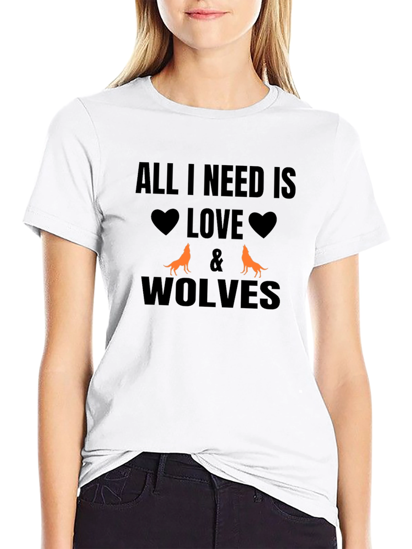 Love & Wolves Graphic T-Shirt