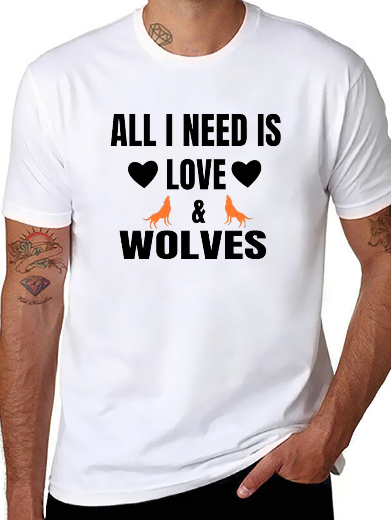 Love & Wolves Graphic T-Shirt