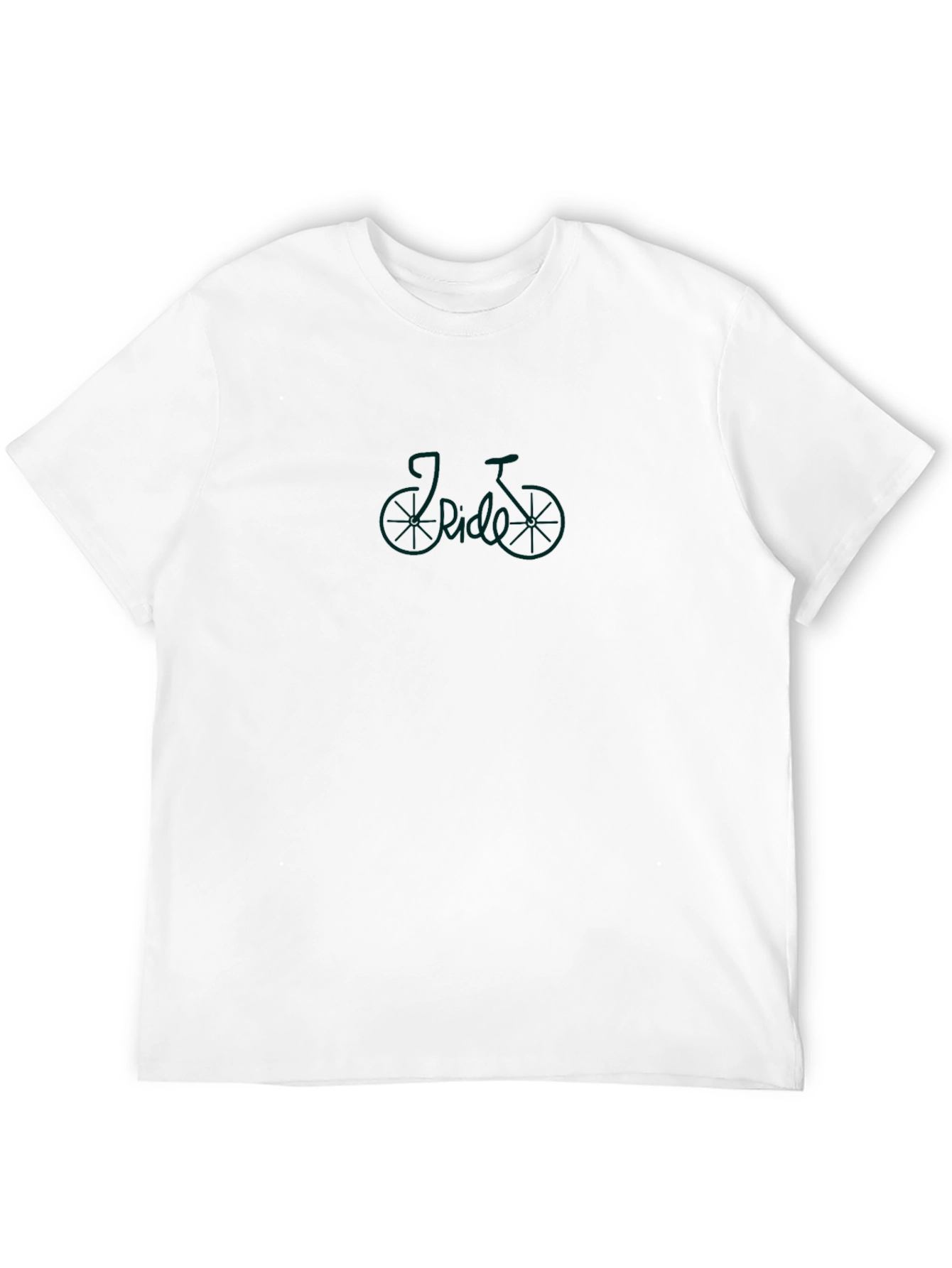 I Ride Bicycle Graphic T-Shirt - Black