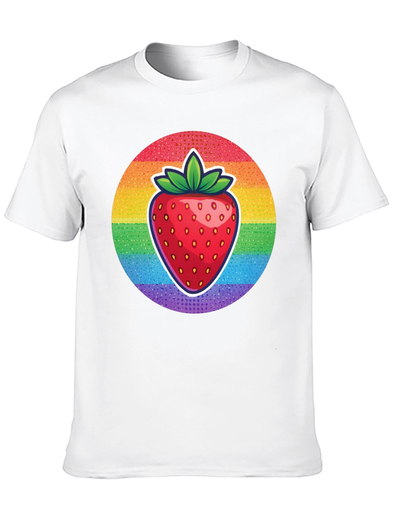 Rainbow Strawberry Graphic Tee - Unisex