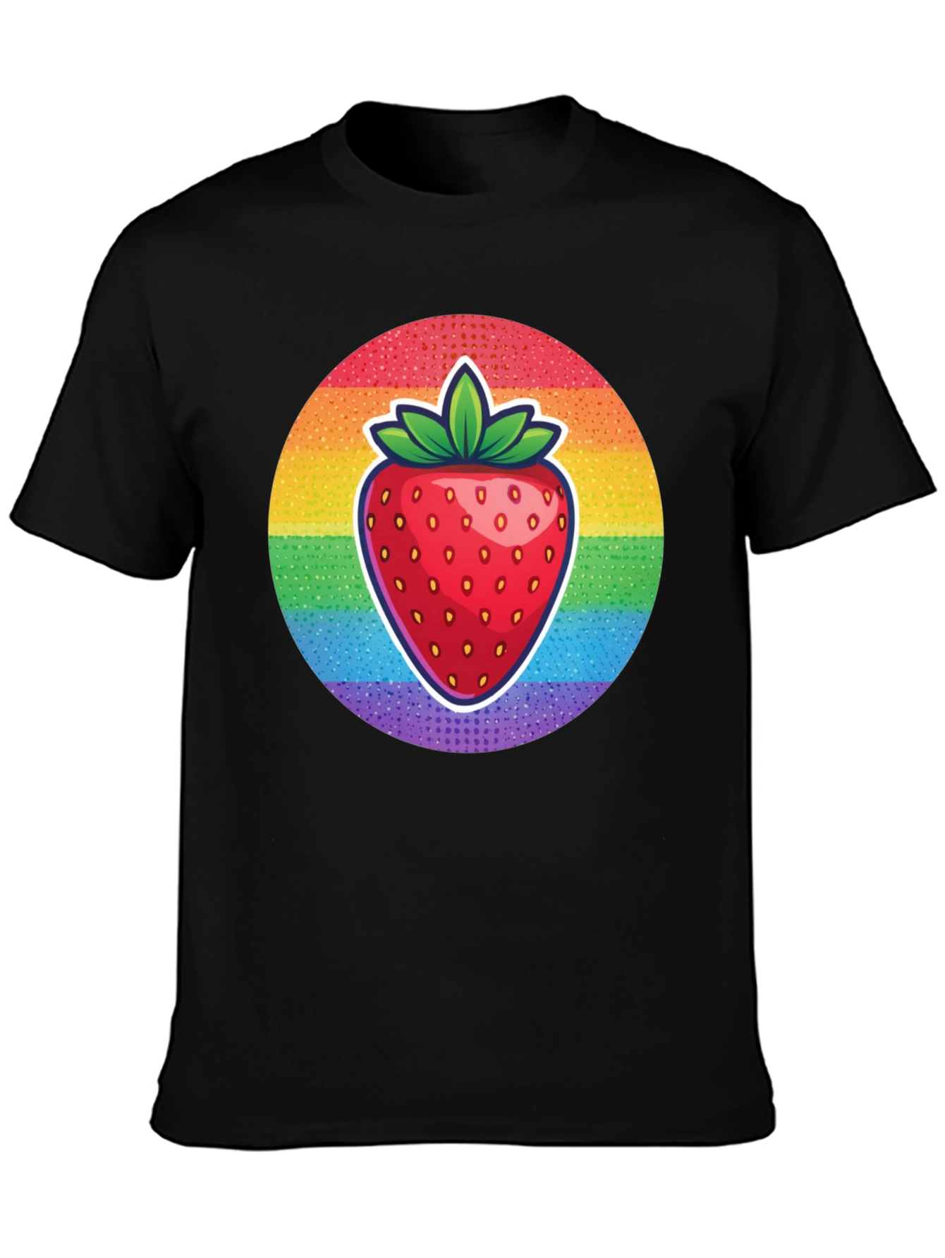 Rainbow Strawberry Graphic Tee - Unisex