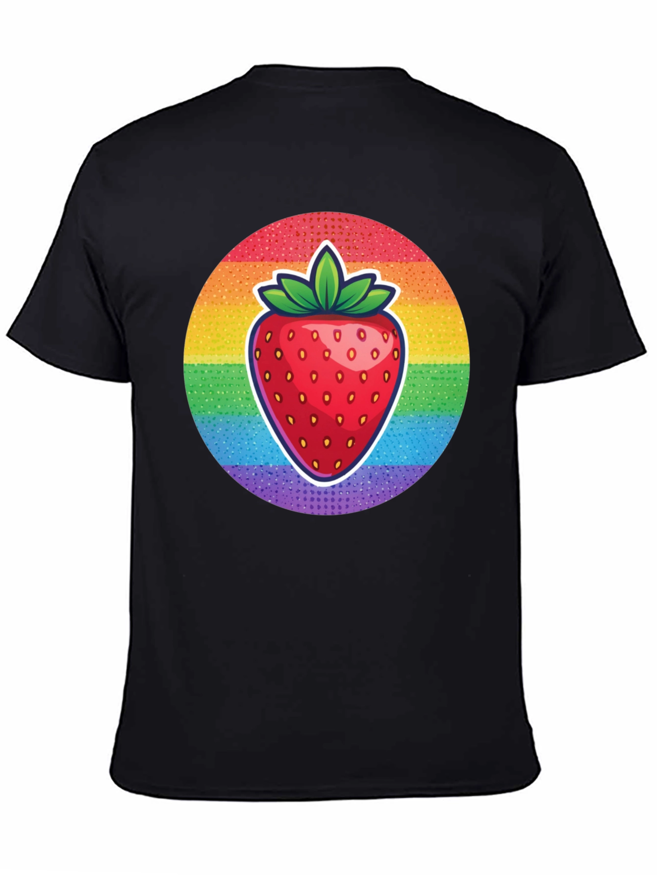 Rainbow Strawberry Graphic Tee - Unisex