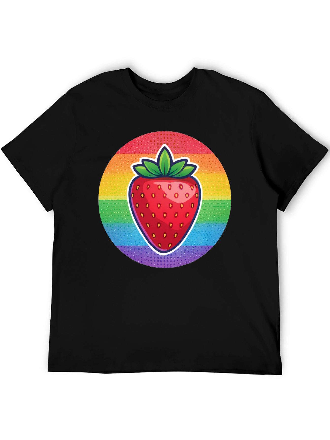 Rainbow Strawberry Graphic Tee - Unisex