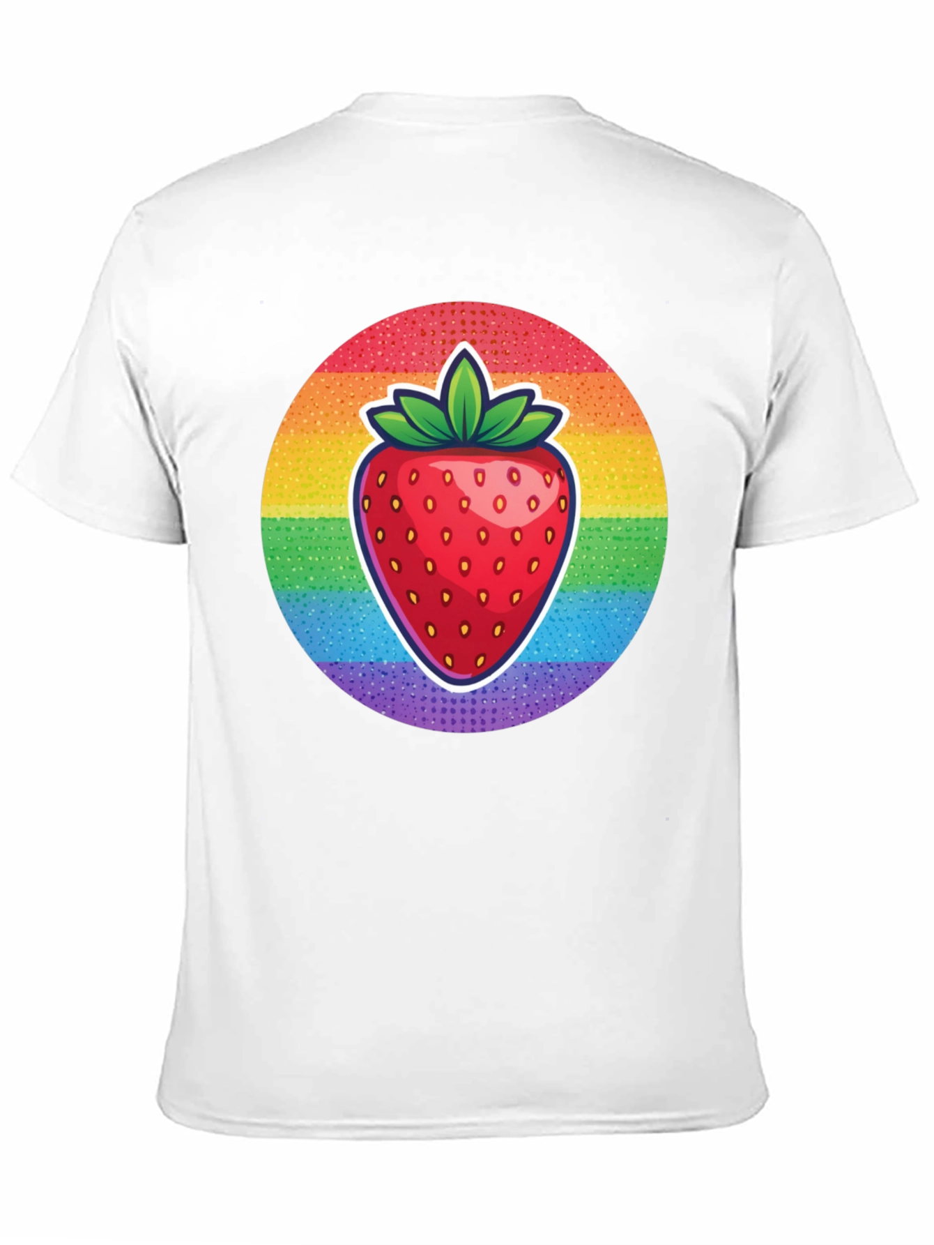 Rainbow Strawberry Graphic Tee - Unisex