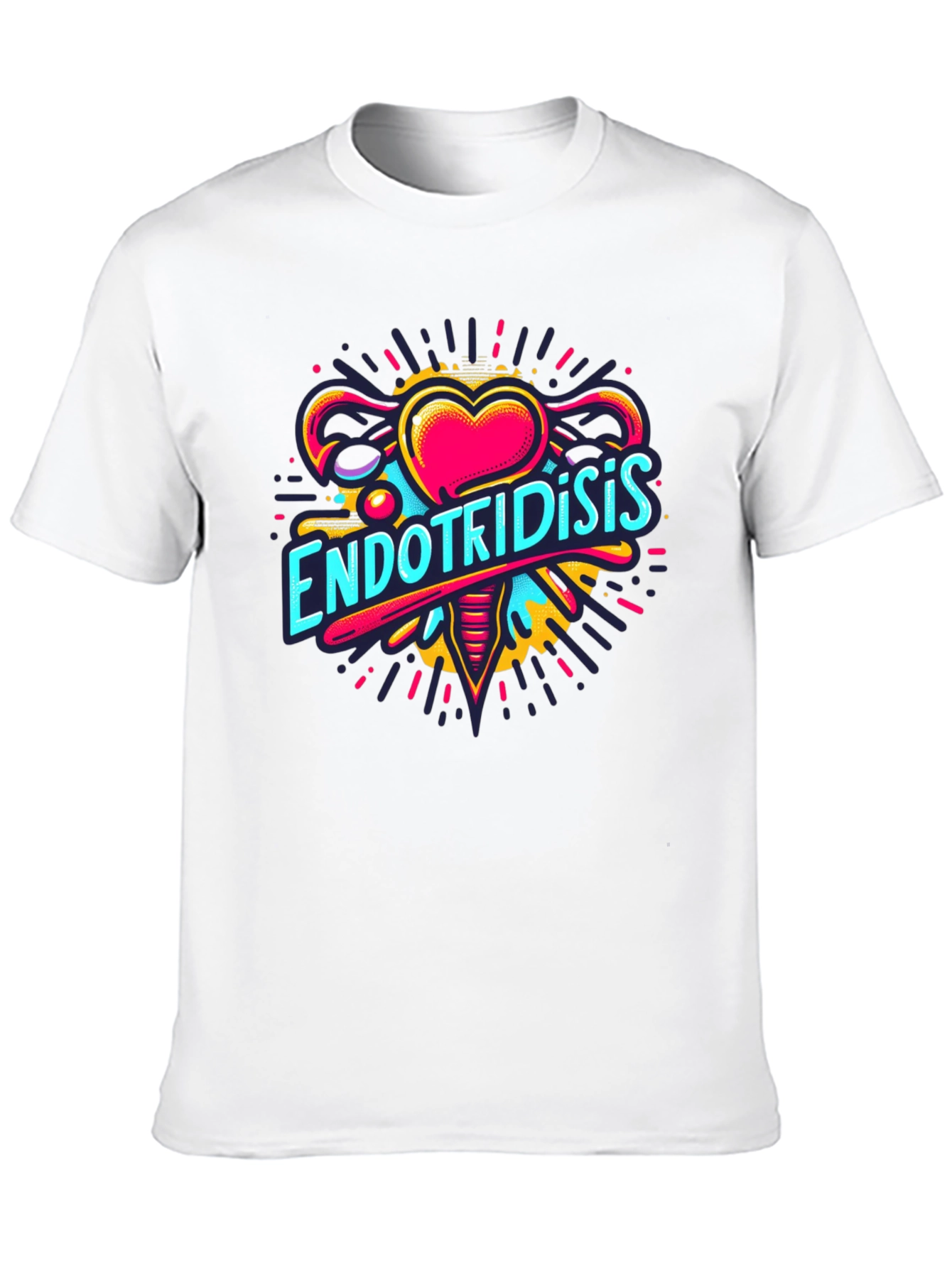 Endometriosis Awareness Black T-Shirt