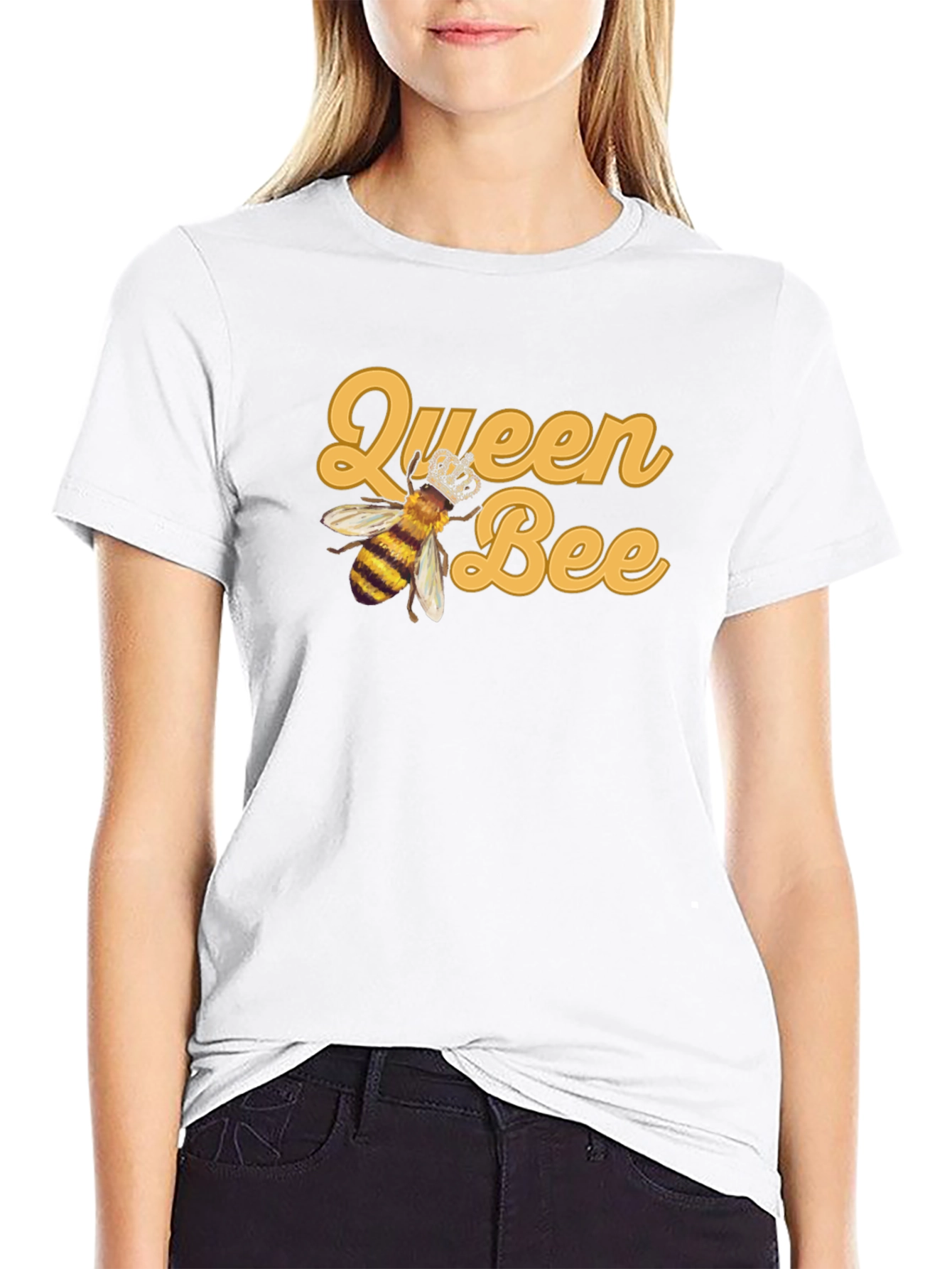 Queen Bee Graphic Black T-Shirt