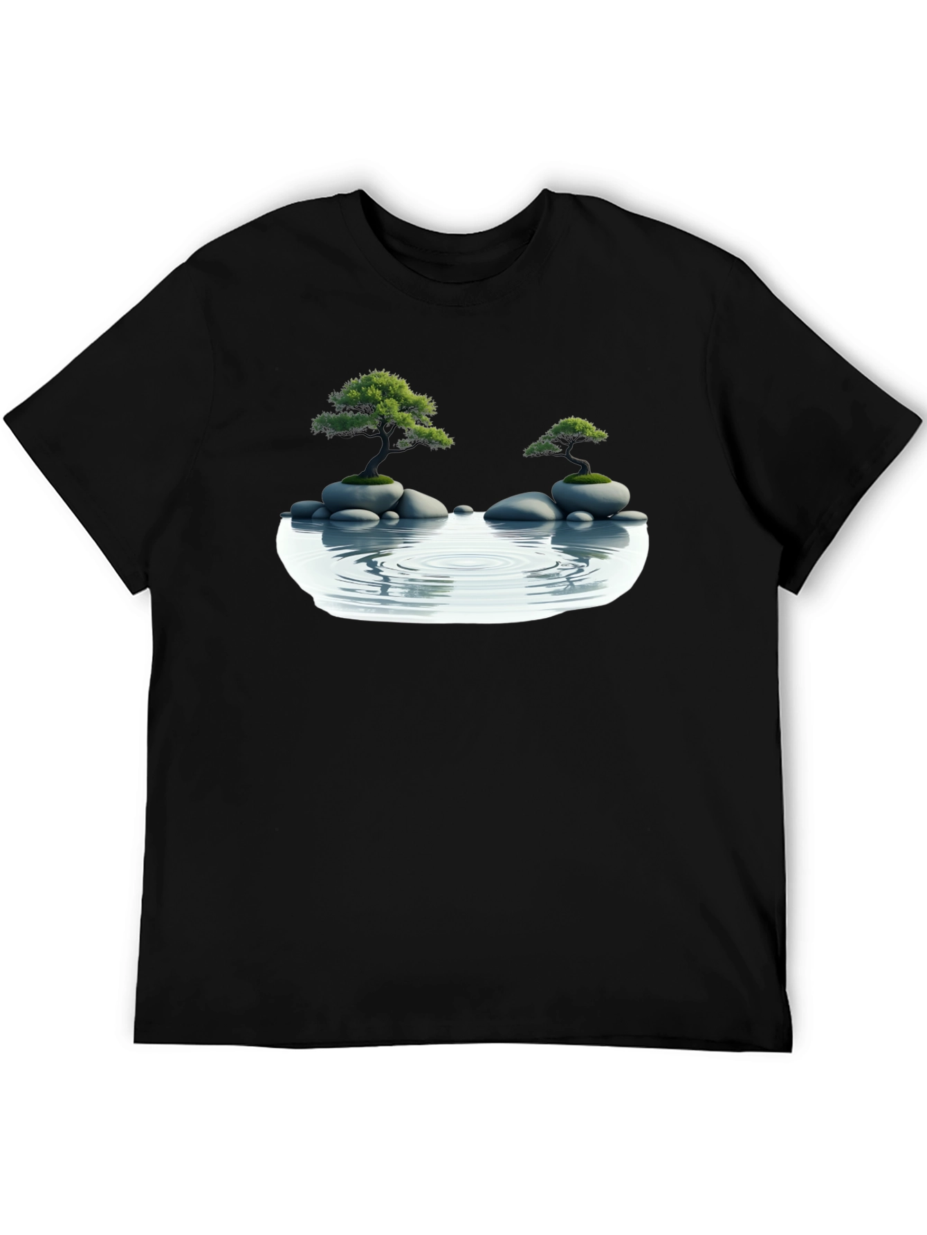 Zen Garden T-Shirt - Relaxed Fit Black Tee