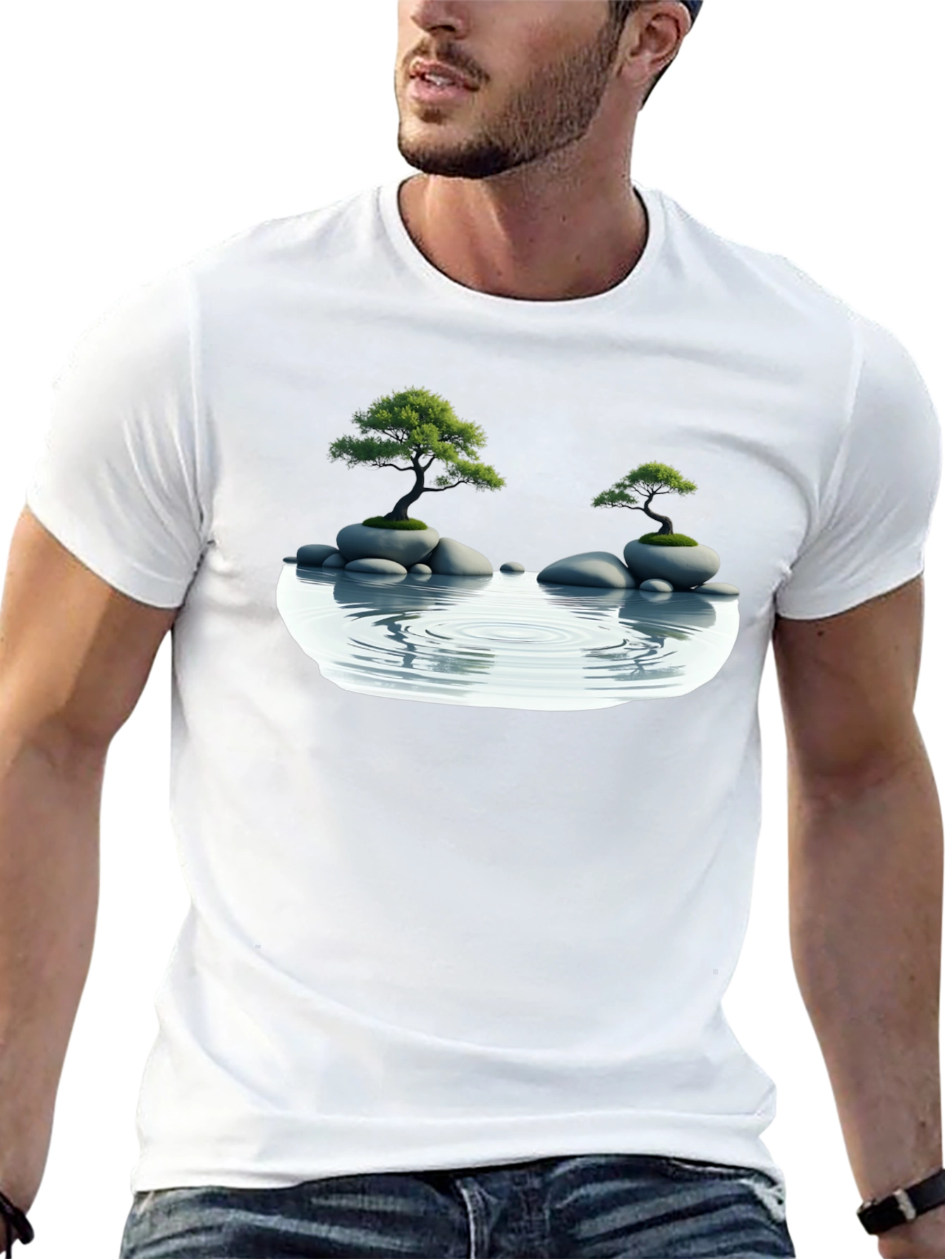 Zen Garden T-Shirt - Relaxed Fit Black Tee