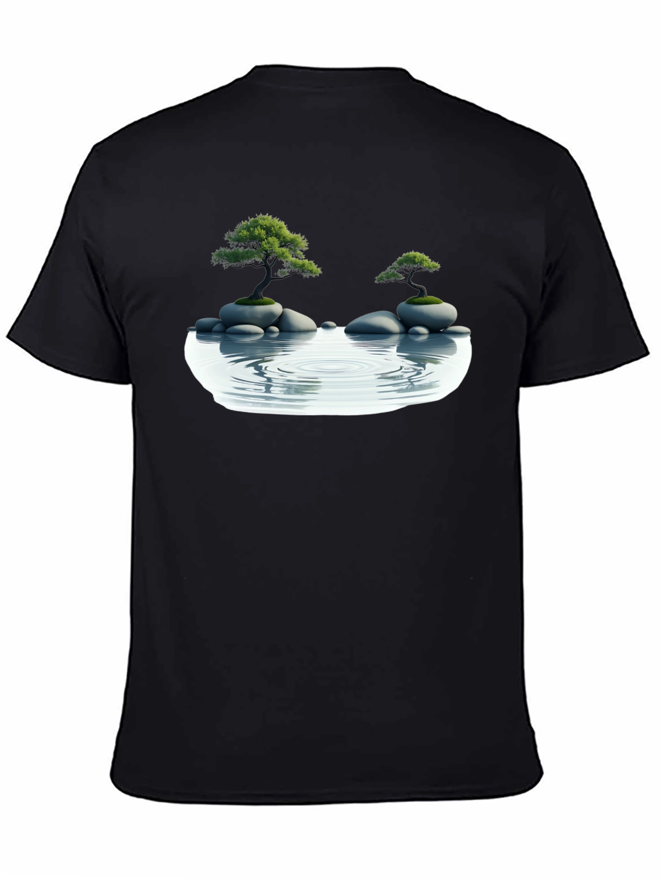 Zen Garden T-Shirt - Relaxed Fit Black Tee