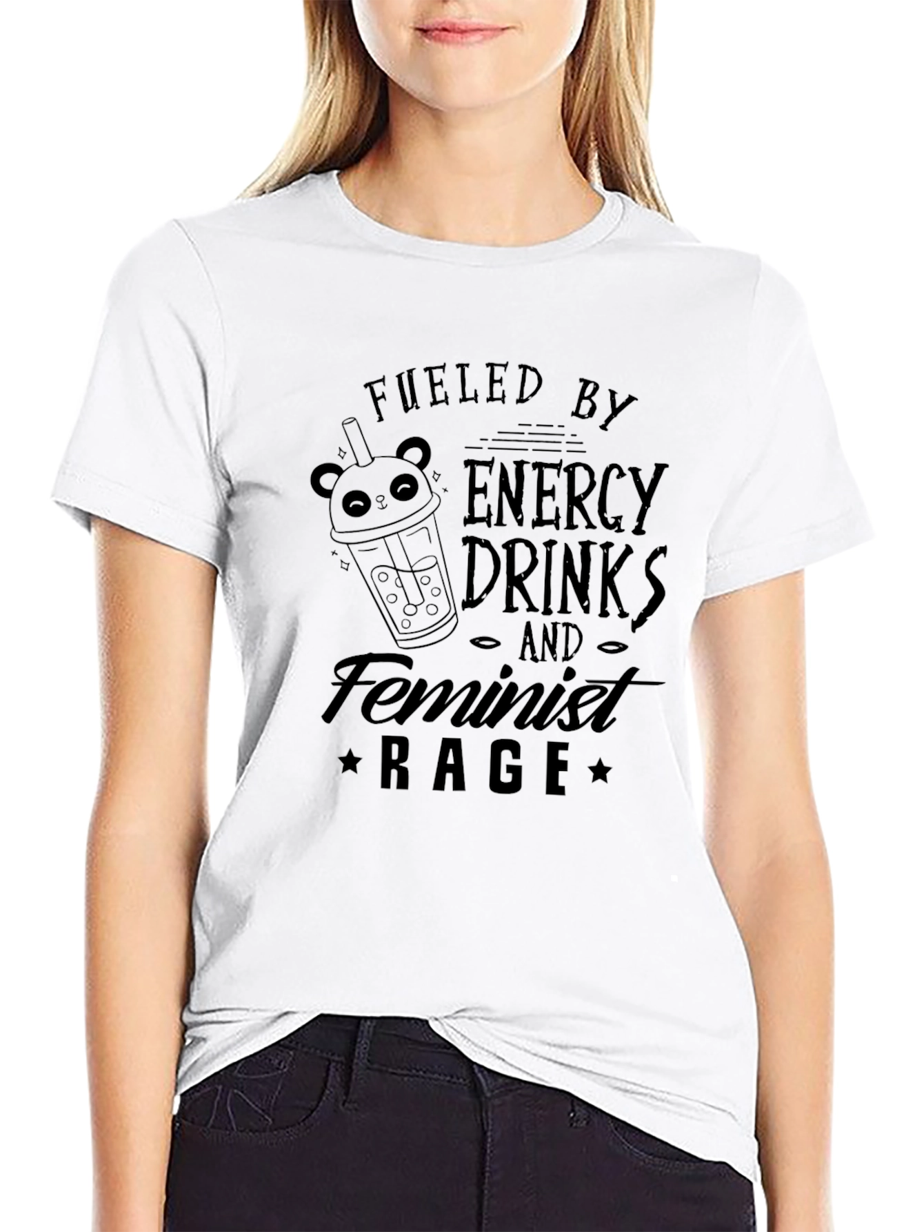 Fueled by Energy Drinks and Feminist Rage T-Shirt