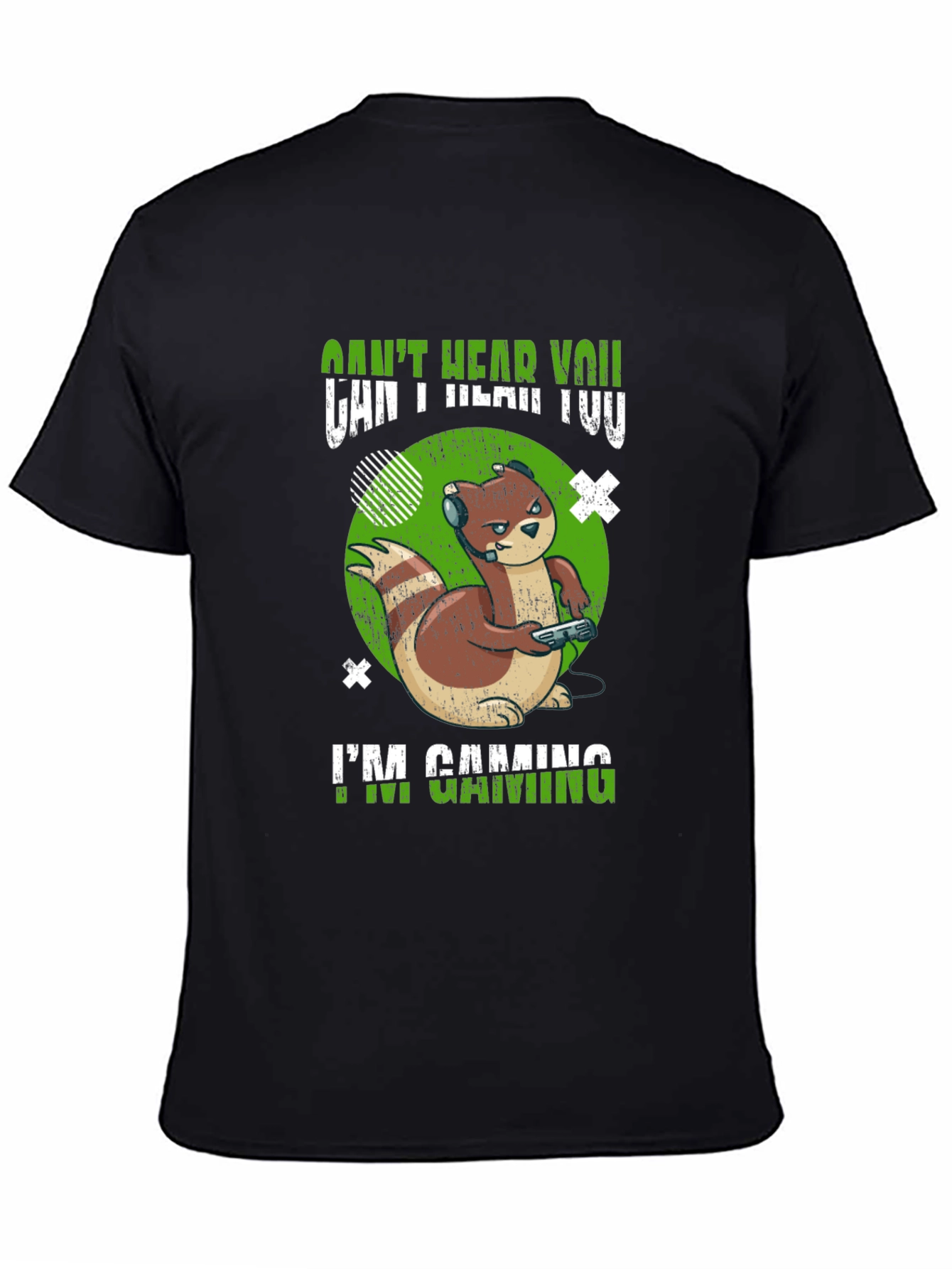 Gamer Otter T-Shirt - Cant Hear You Im Gaming!