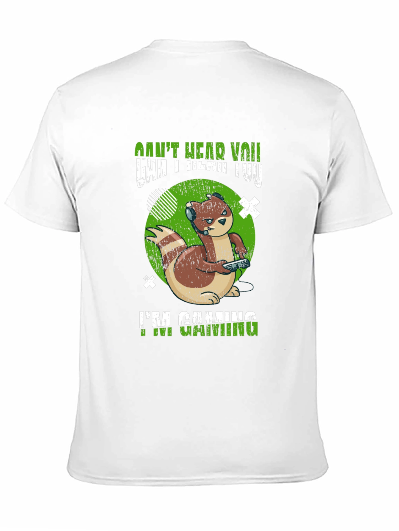 Gamer Otter T-Shirt - Cant Hear You Im Gaming!