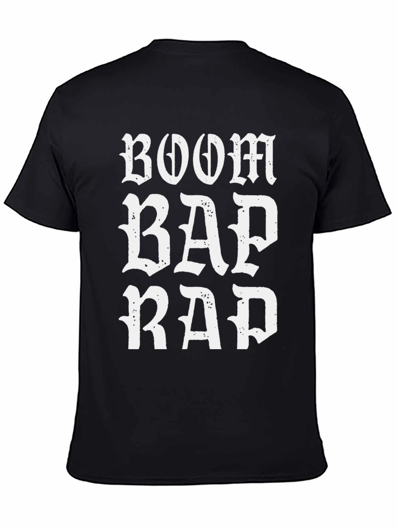 Boom Bap Rap Graphic T-Shirt - Black Cotton Tee