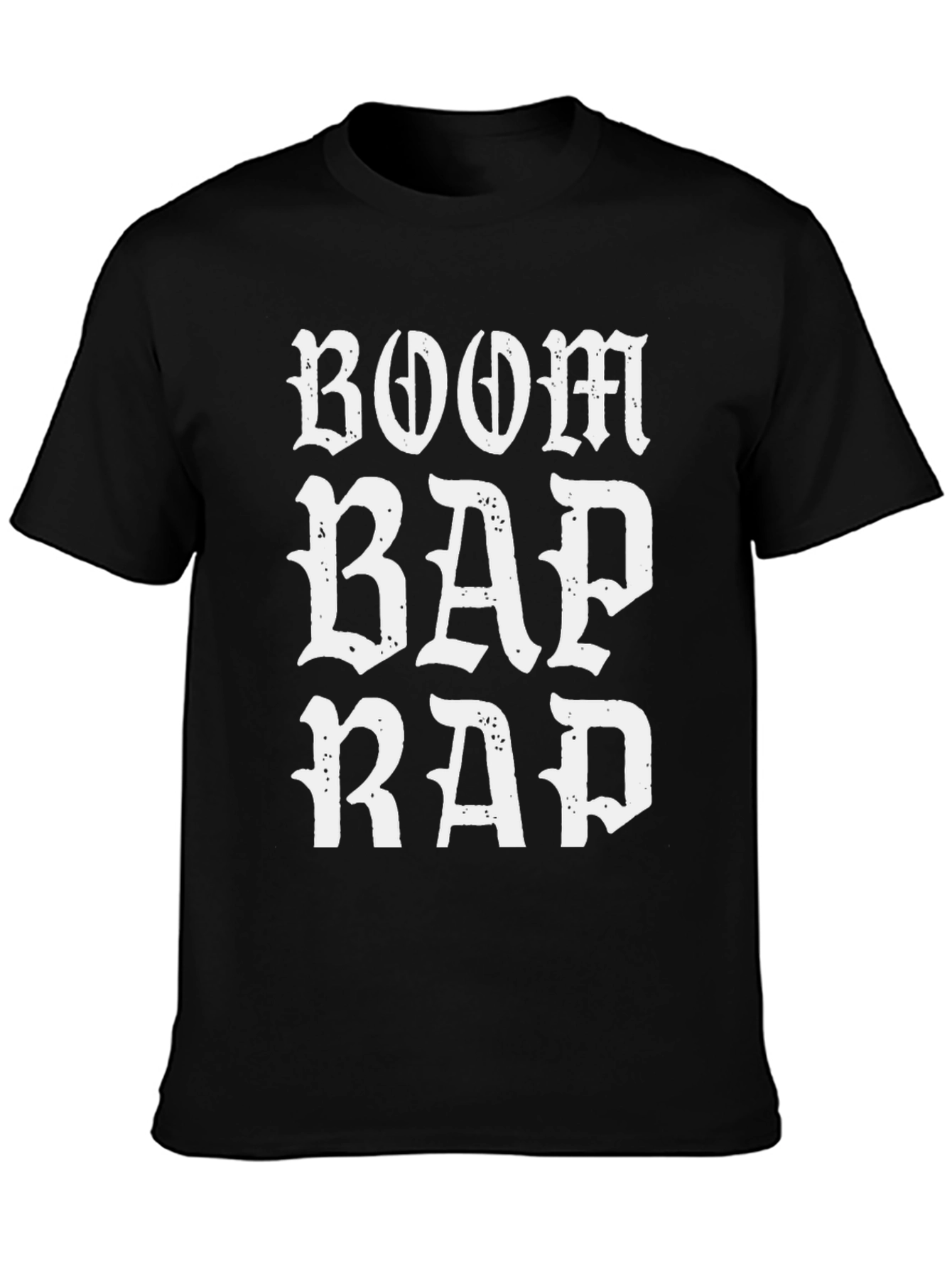 Boom Bap Rap Graphic T-Shirt - Black Cotton Tee