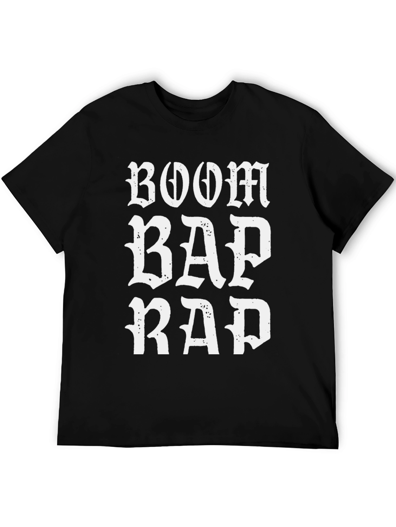 Boom Bap Rap Graphic T-Shirt - Black Cotton Tee