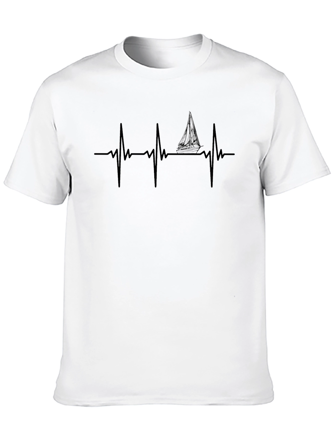 Sailboat Heartbeat Graphic Tee