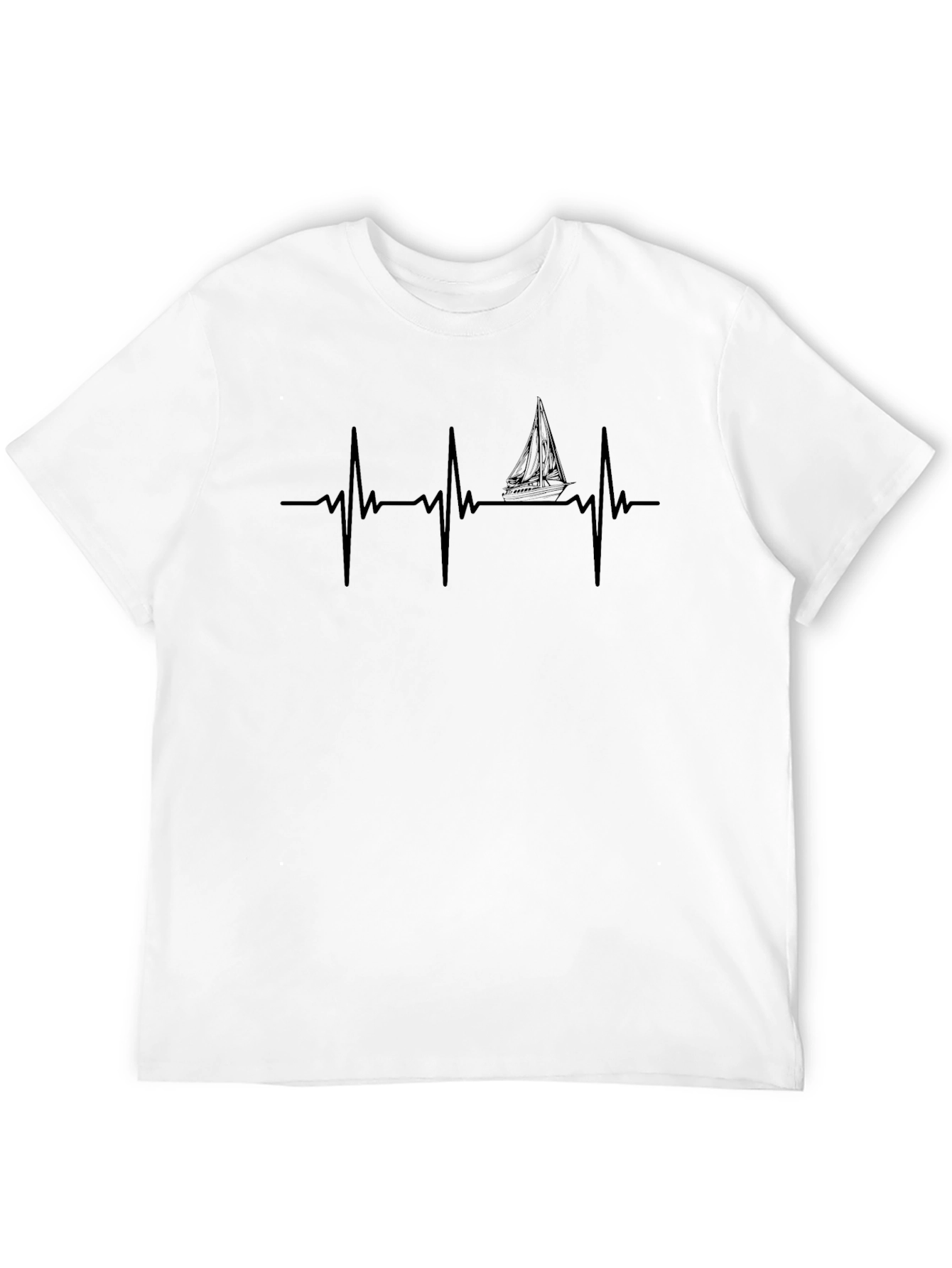 Sailboat Heartbeat Graphic Tee