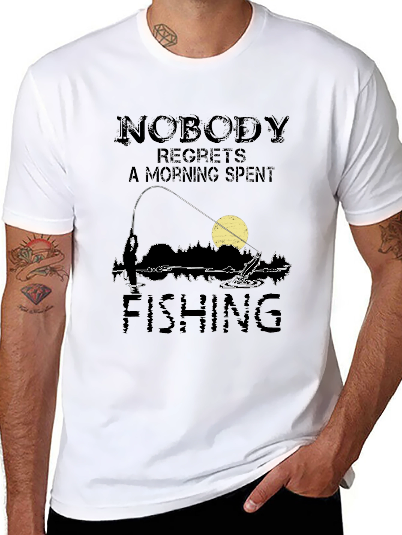 Fishing T-Shirt: Nobody Regrets a Morning Spent Fishing