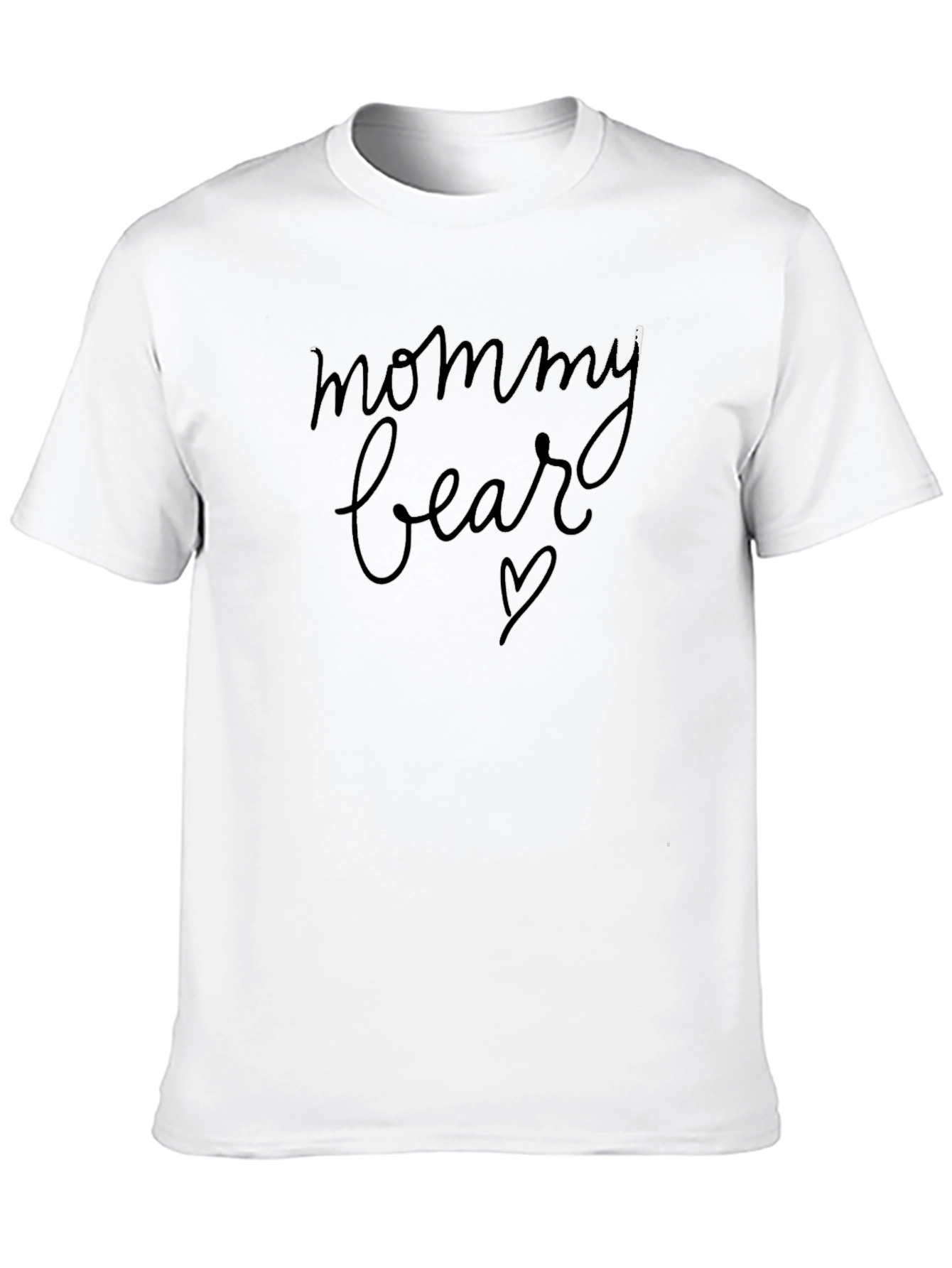 Mommy Bear Graphic Tee - Soft Cotton Blend Shirt