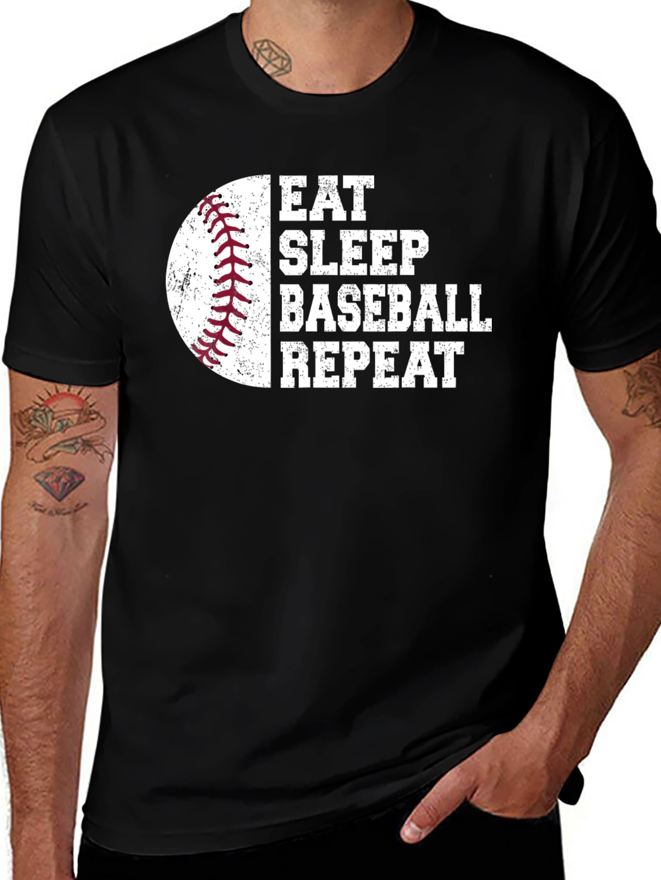 Eat Sleep Baseball Repeat T-Shirt