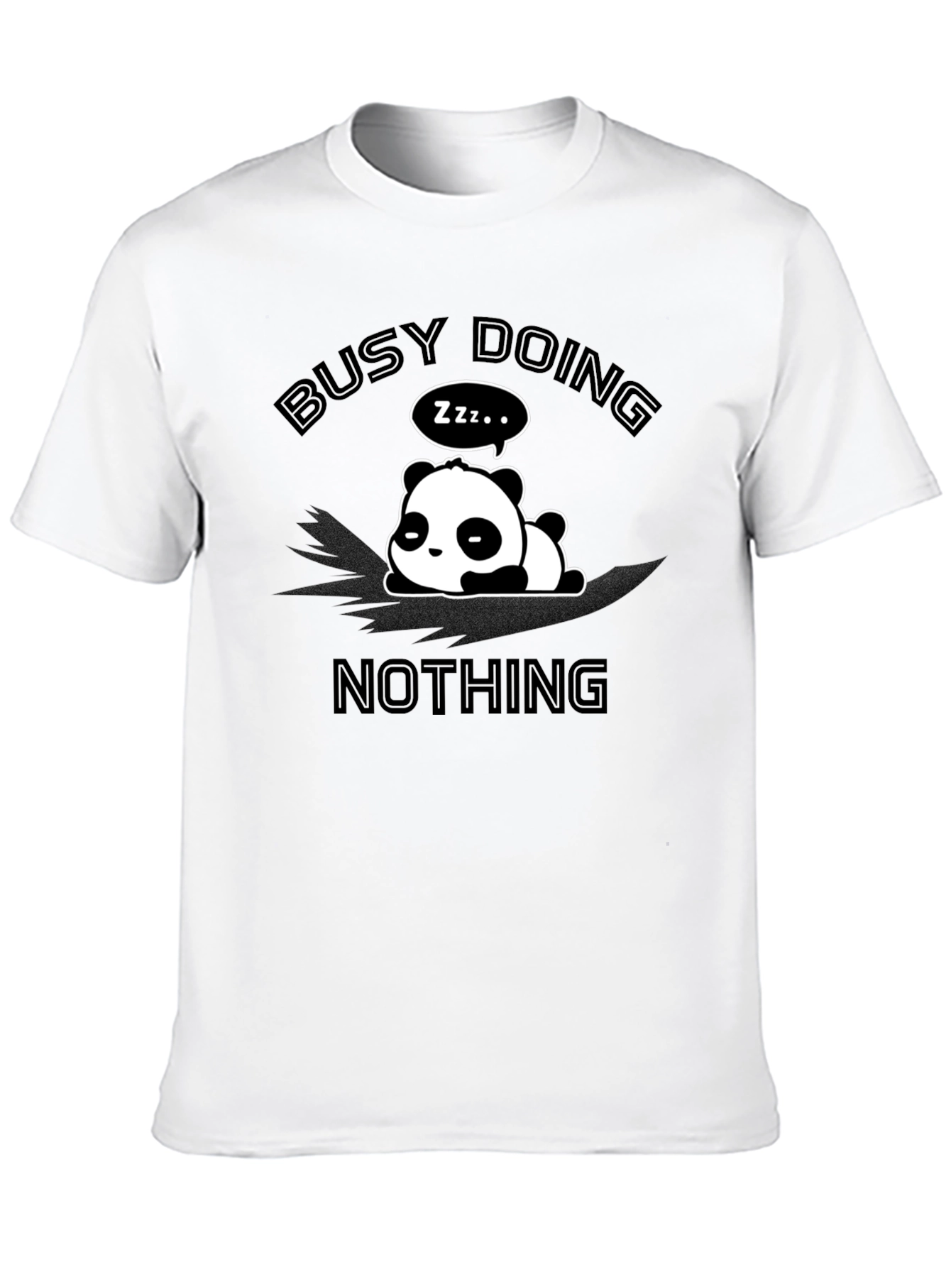 Busy Doing Nothing Panda Graphic Tee