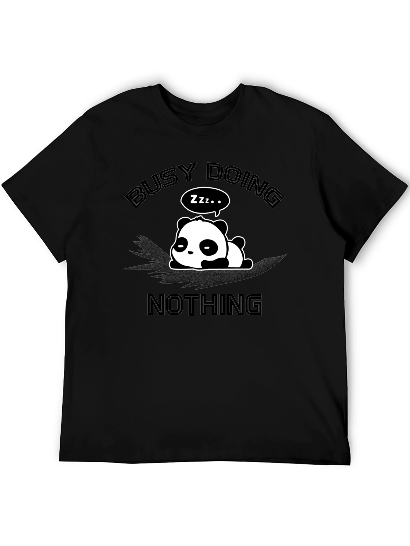Busy Doing Nothing Panda Graphic Tee