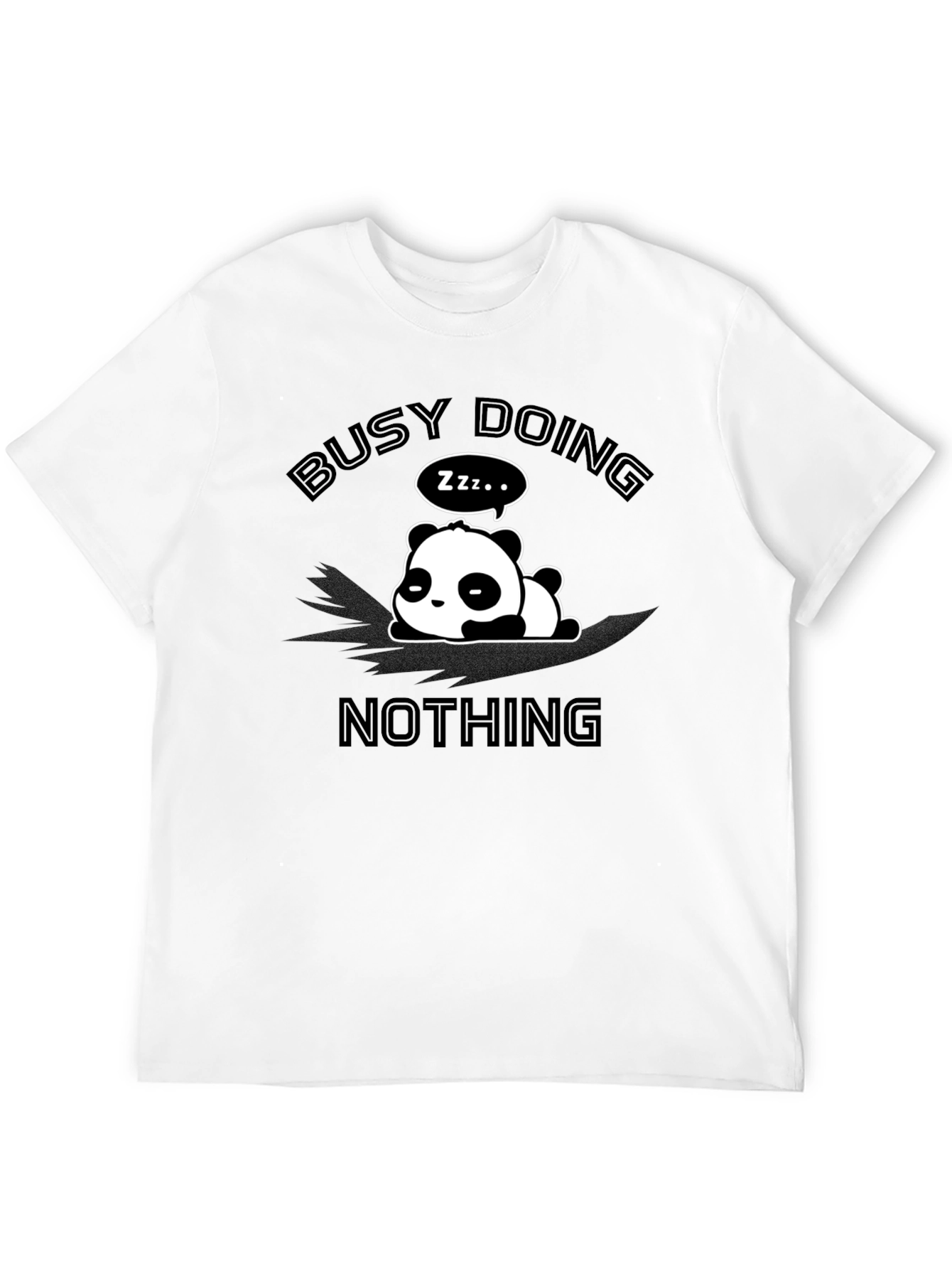 Busy Doing Nothing Panda Graphic Tee