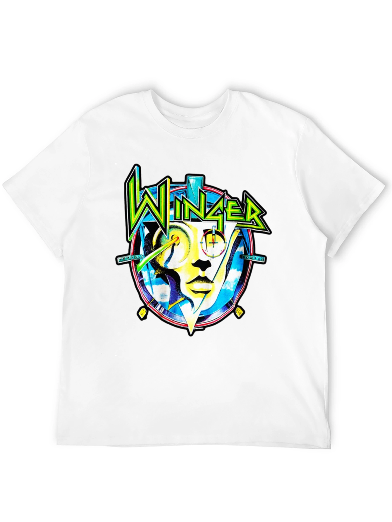 Winger Band Graphic Tee - Black Cotton Rock T-Shirt