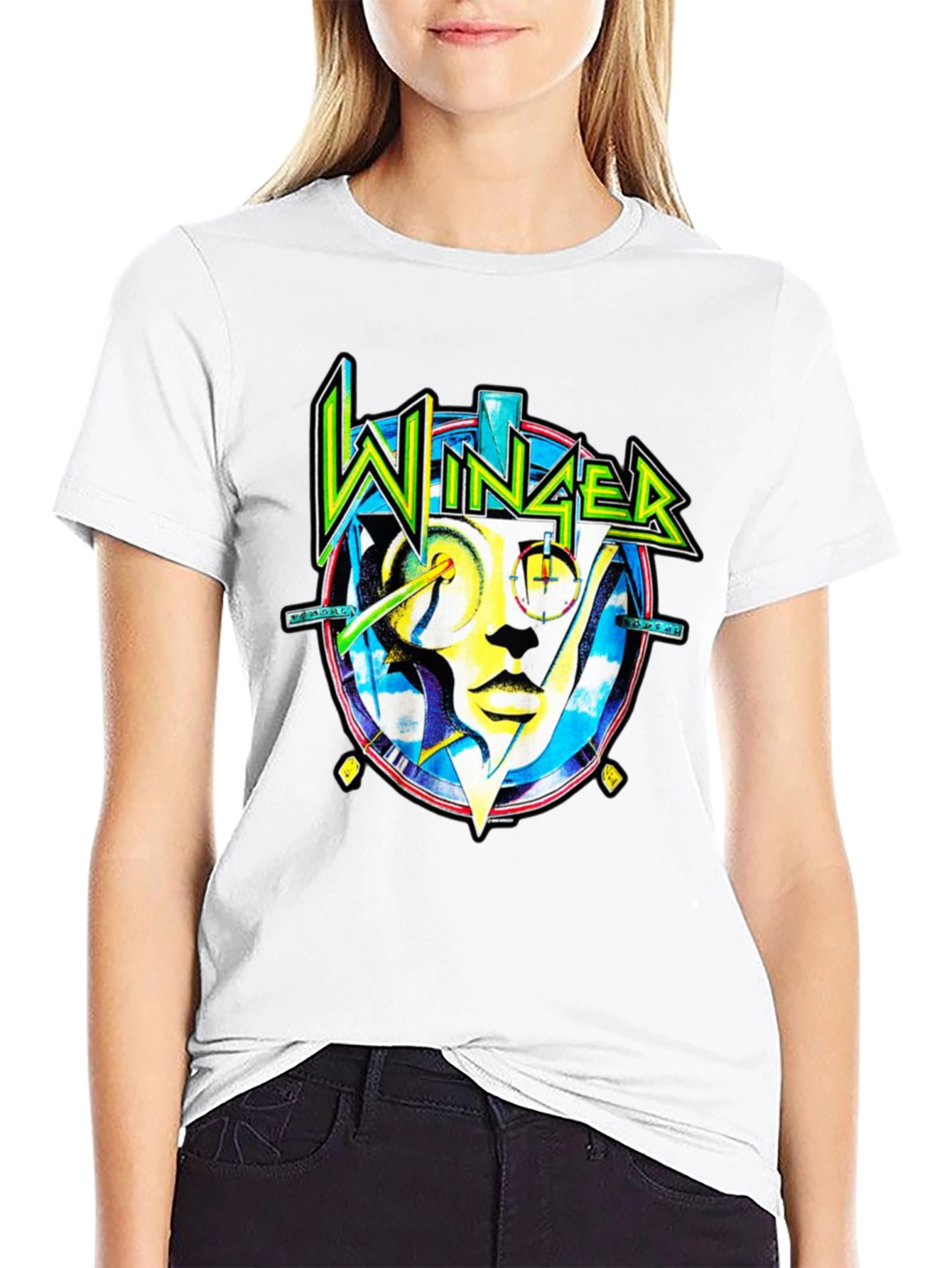 Winger Band Graphic Tee - Black Cotton Rock T-Shirt