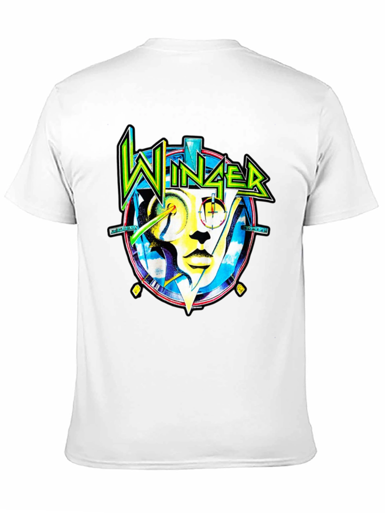 Winger Band Graphic Tee - Black Cotton Rock T-Shirt
