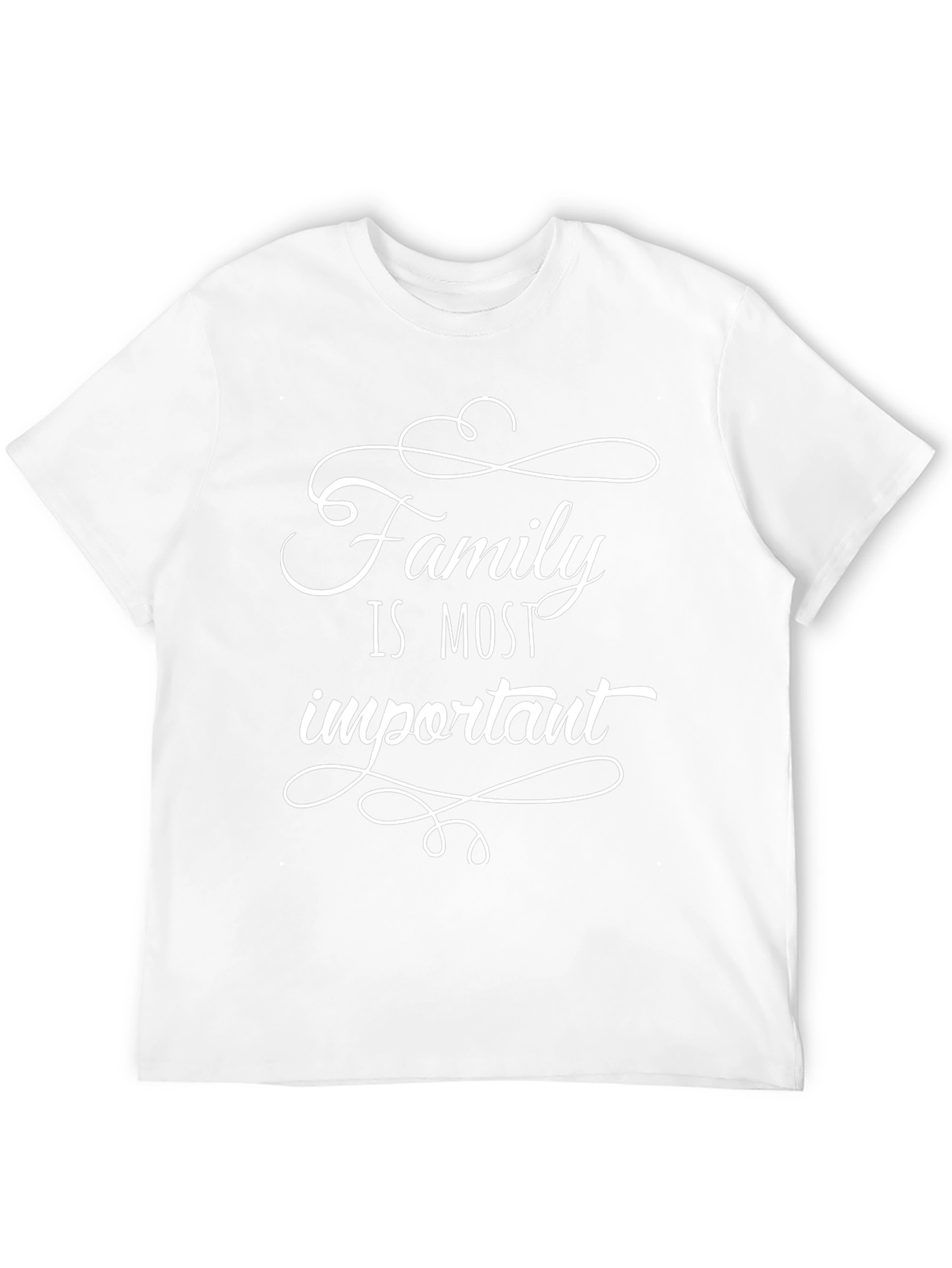 Family is Most Important Graphic Tee - Black