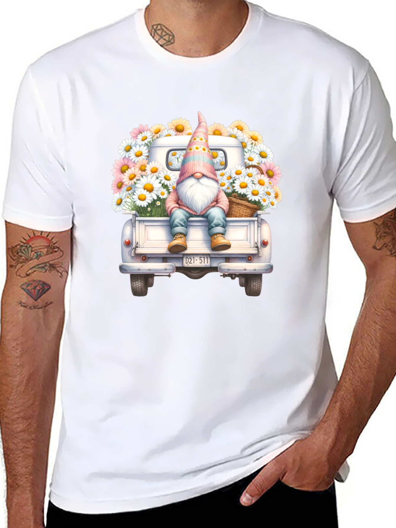 Gnome Truck Floral T-Shirt