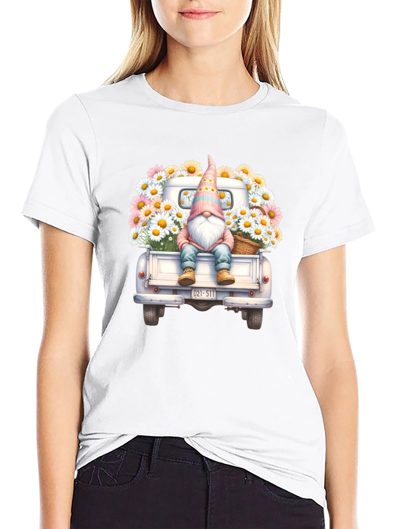 Gnome Truck Floral T-Shirt
