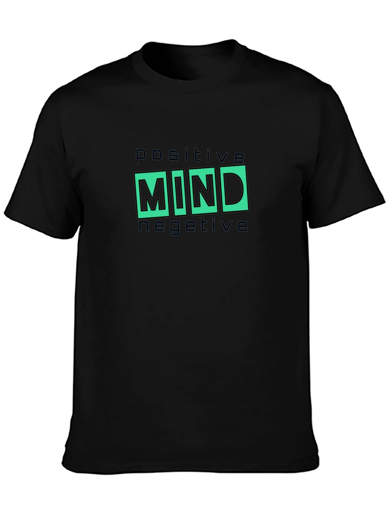 Positive Mind Graphic Tee - Black