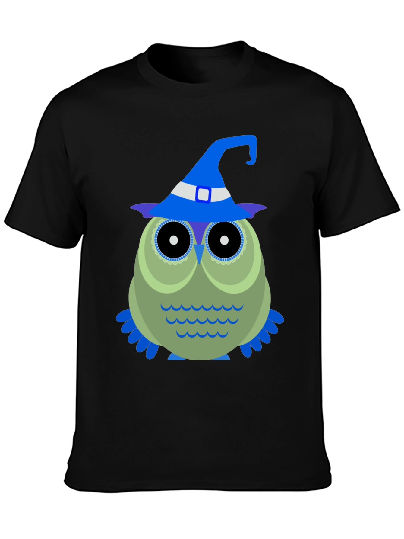 Owl Witch Hat T-Shirt - Halloween Tee