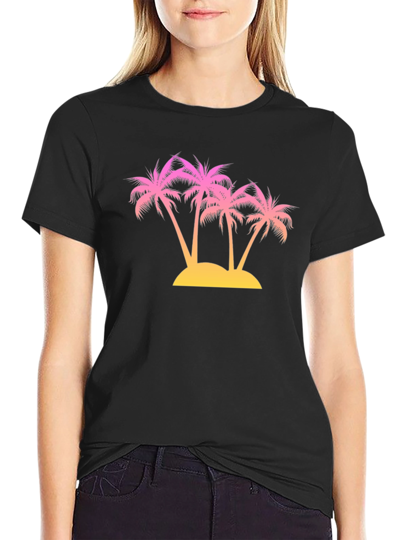 Sunset Palms Graphic T-Shirt