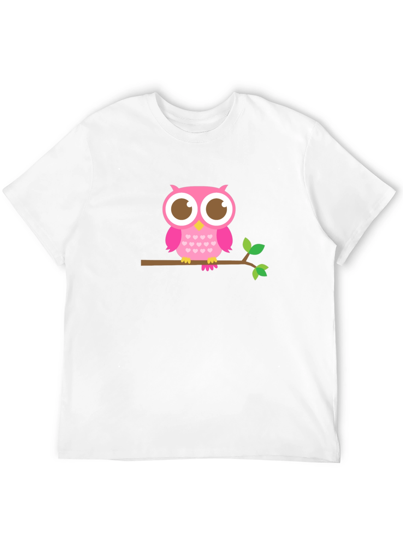 Owl On Branch Graphic Tee