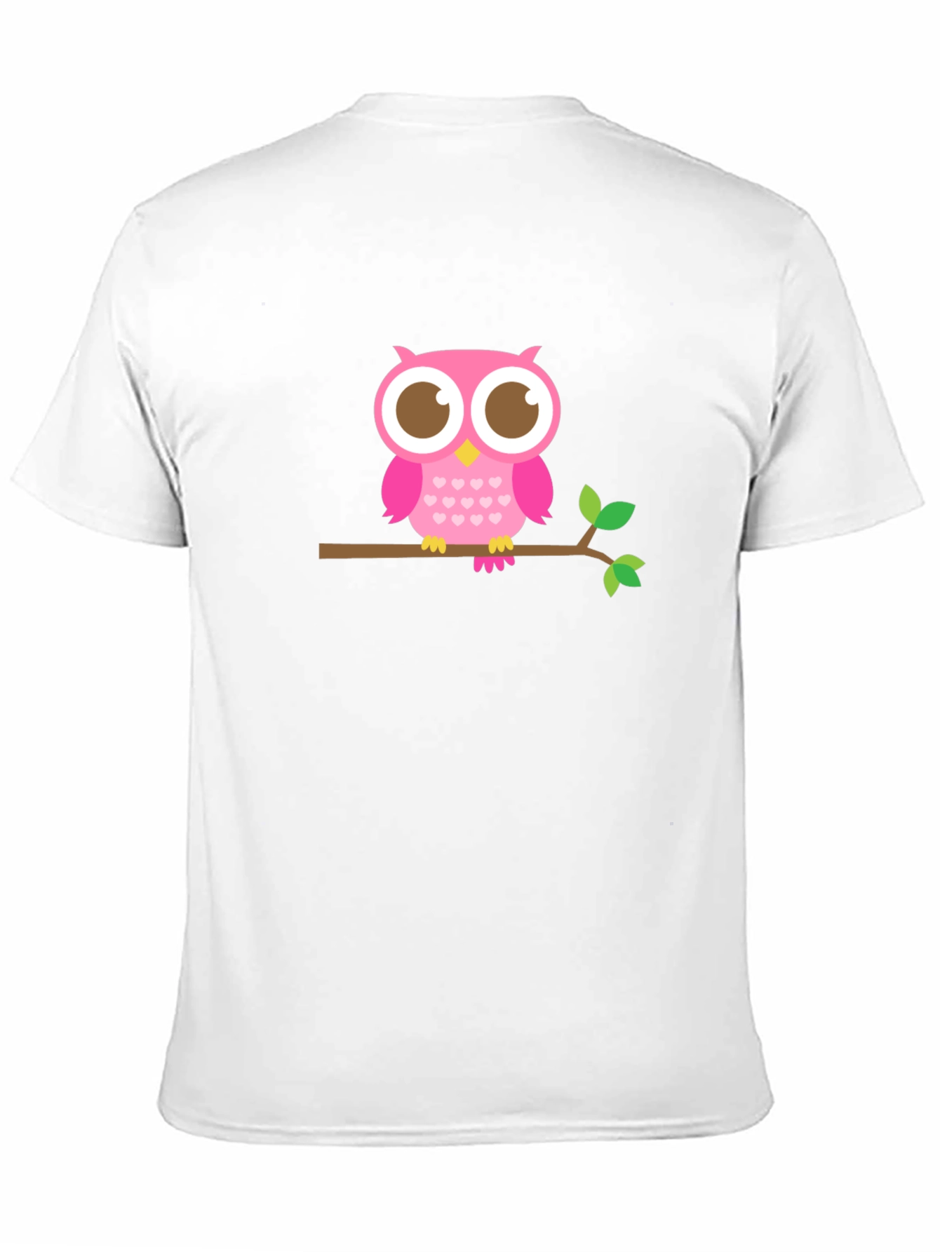 Owl On Branch Graphic Tee