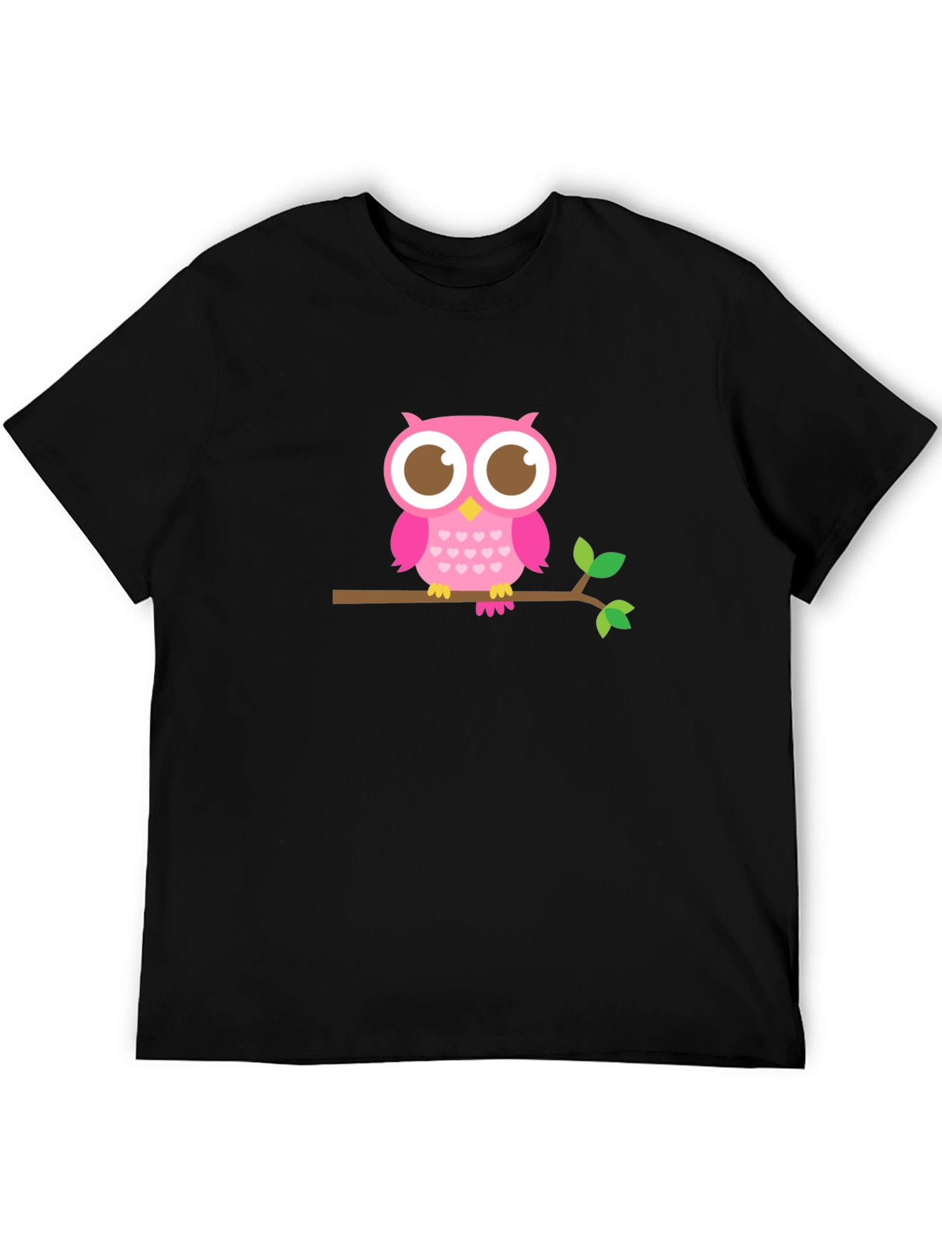 Owl On Branch Graphic Tee
