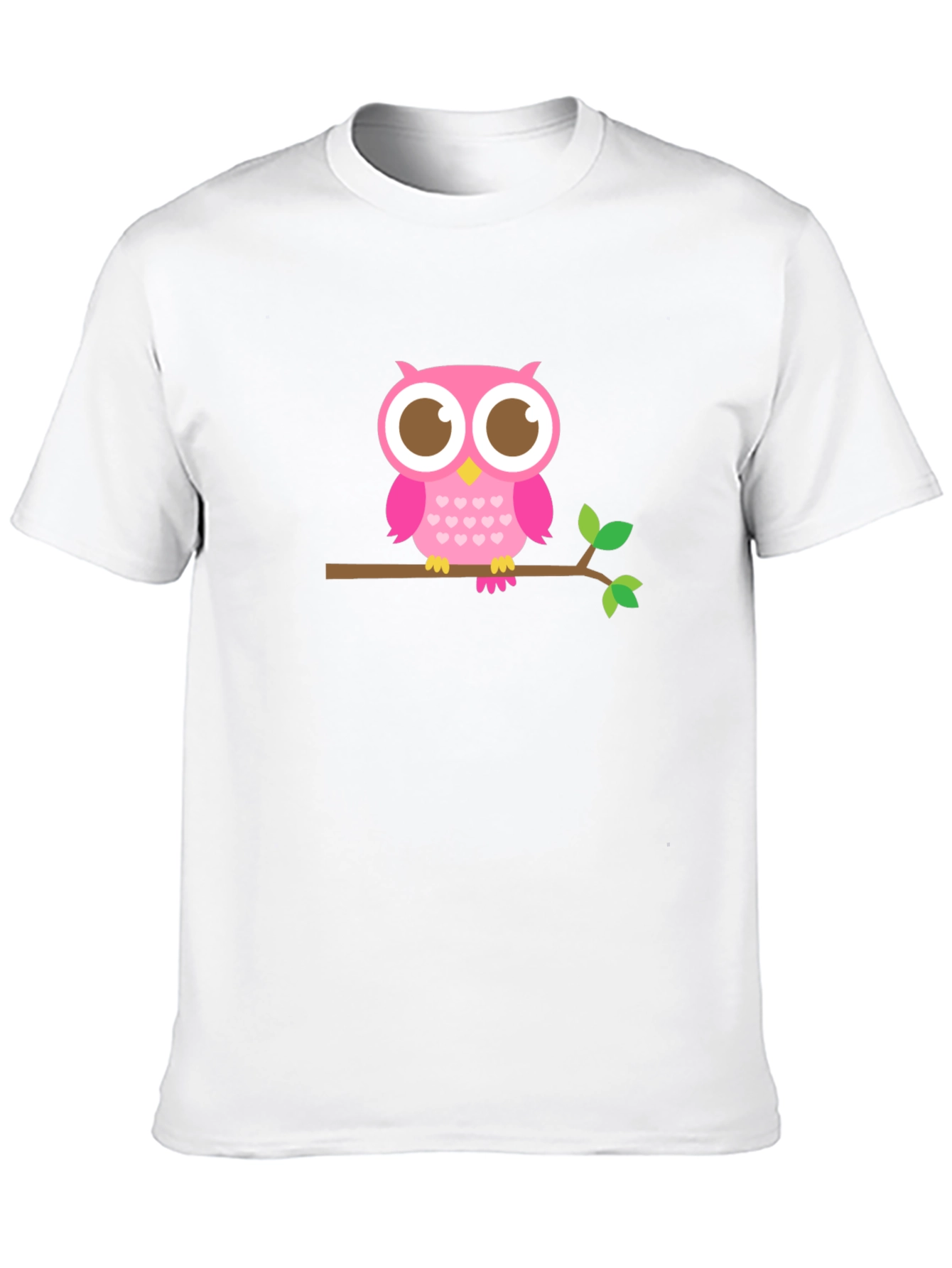 Owl On Branch Graphic Tee