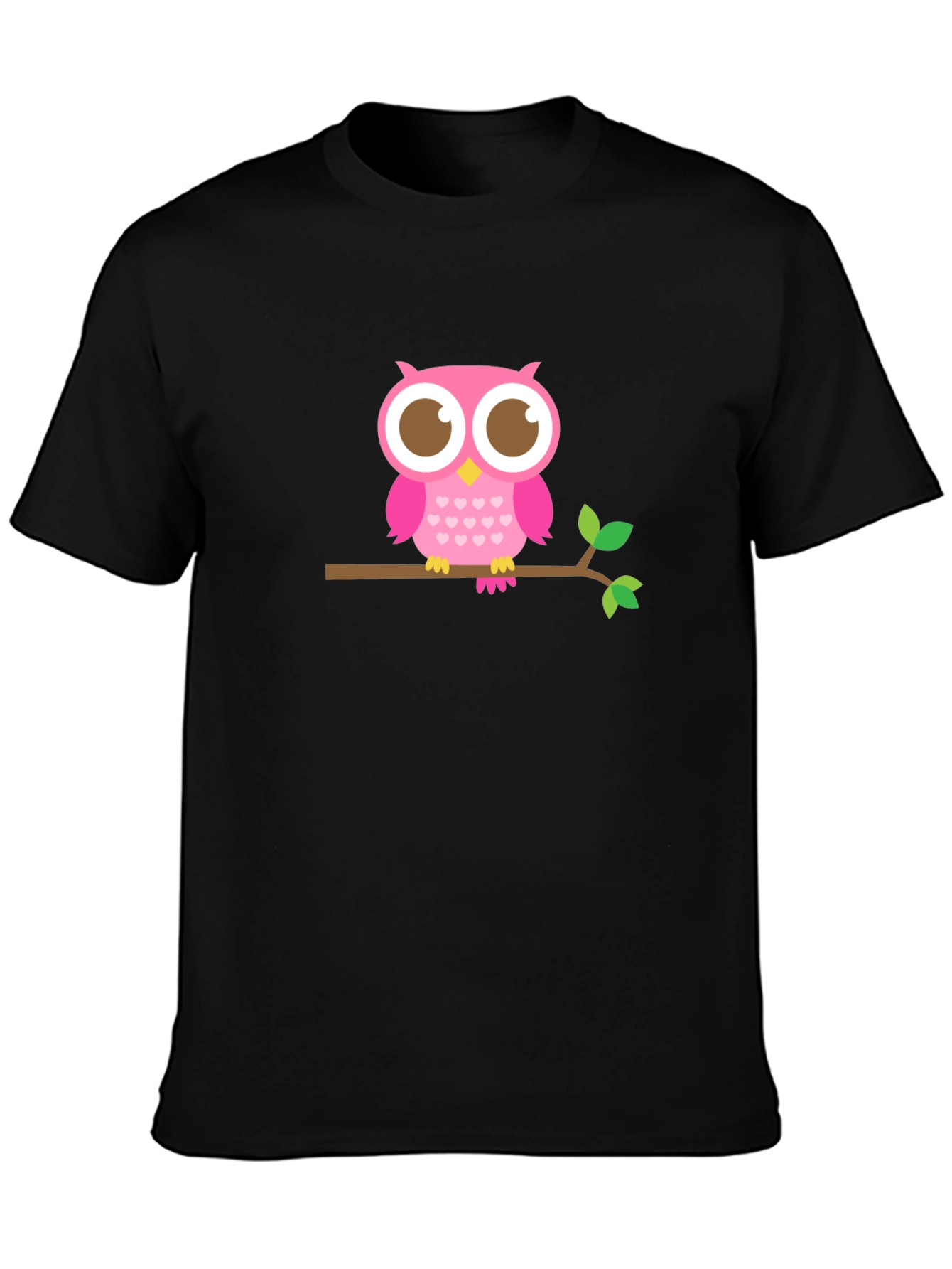 Owl On Branch Graphic Tee