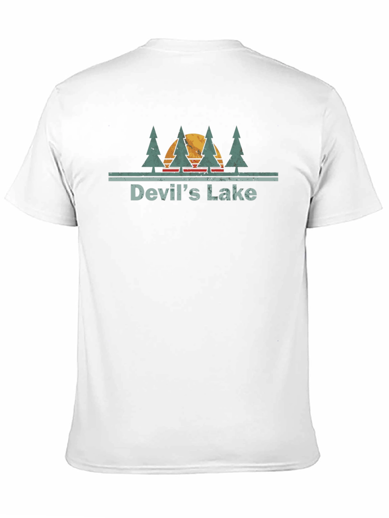 Devils Lake Retro Graphic Tee - Nature Lover Shirt