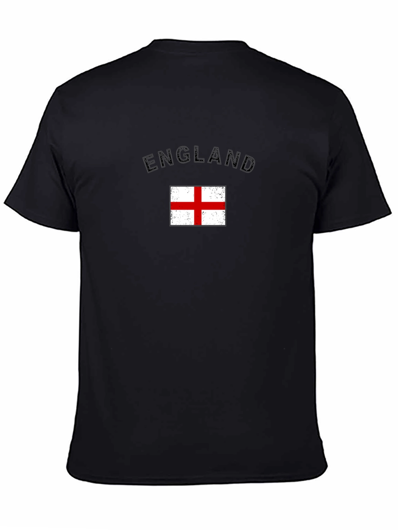 England Flag Graphic T-Shirt - Black